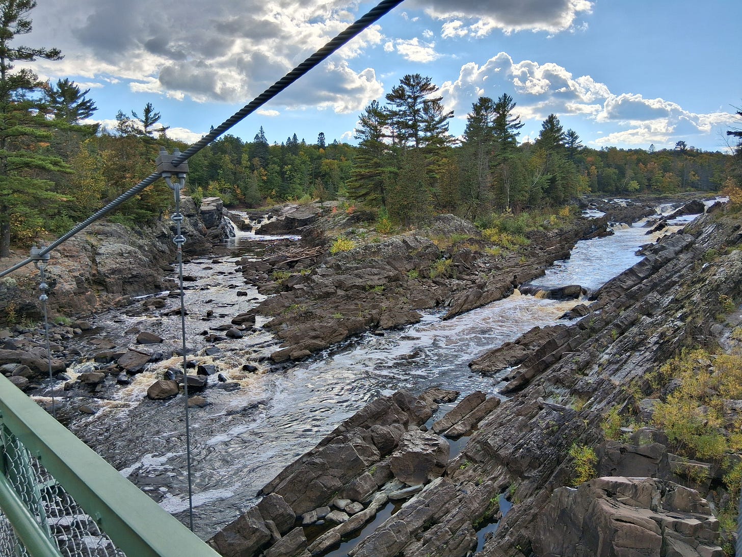 River flowing at Jay Cooke park