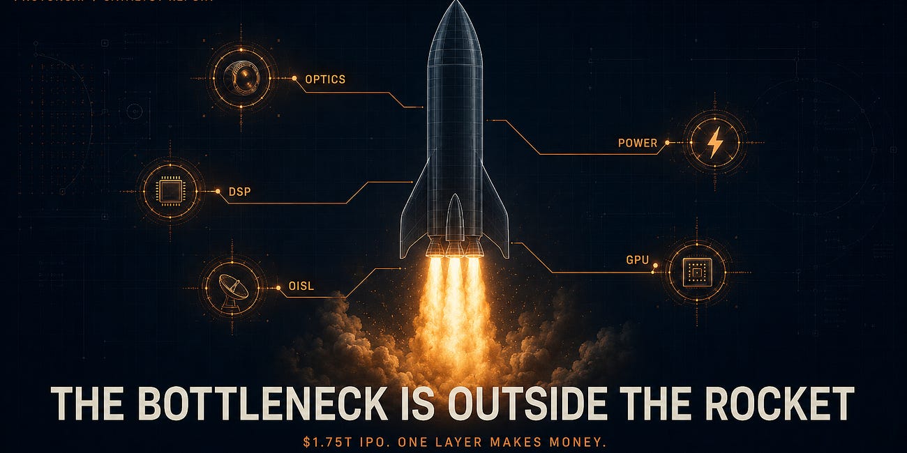 The Largest IPO in History, One Profitable Layer: Where SpaceX Exposure Really Sits, and the Traps