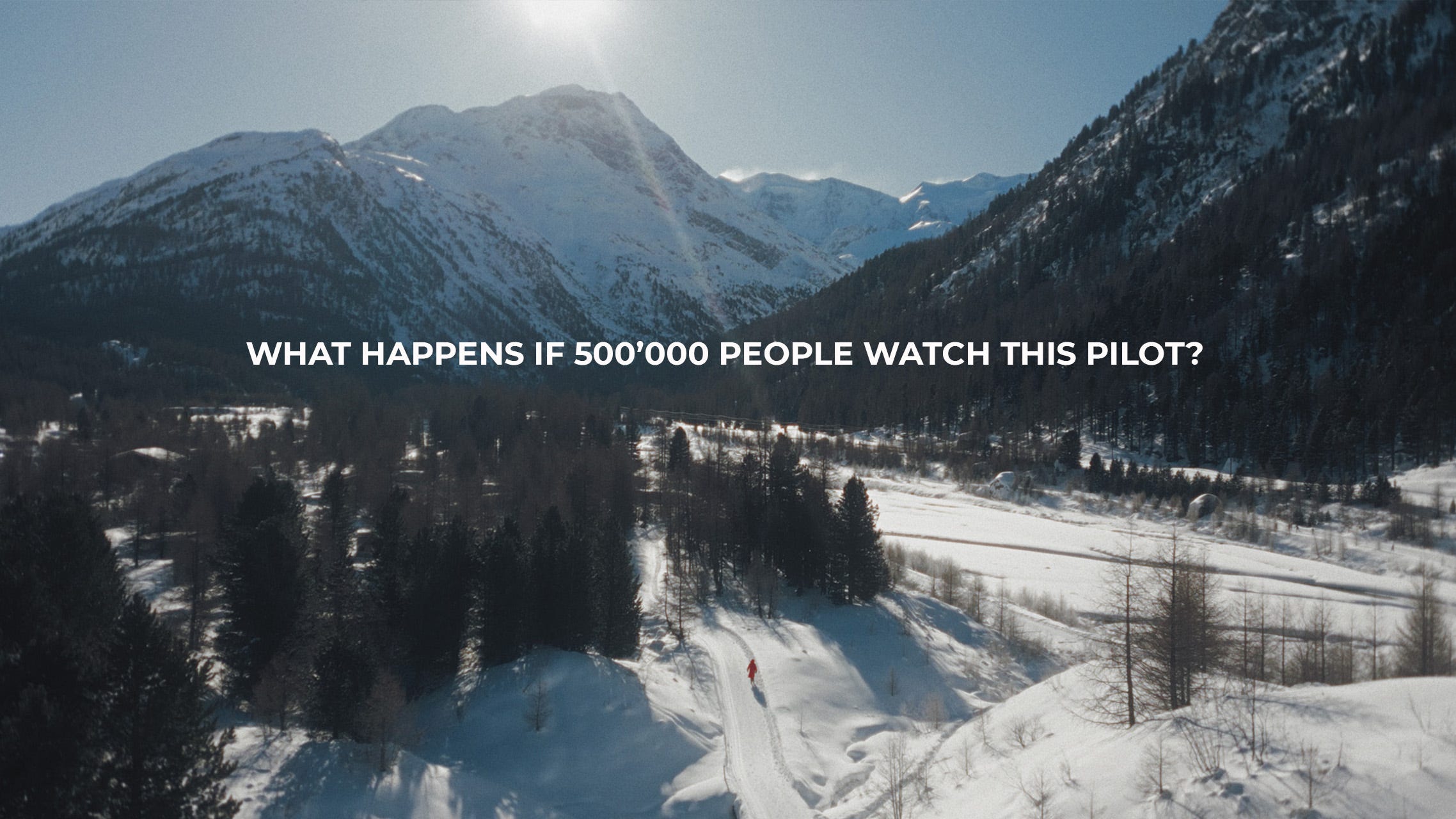 Panorama view of Piz Palü and campsite Morteratsch
