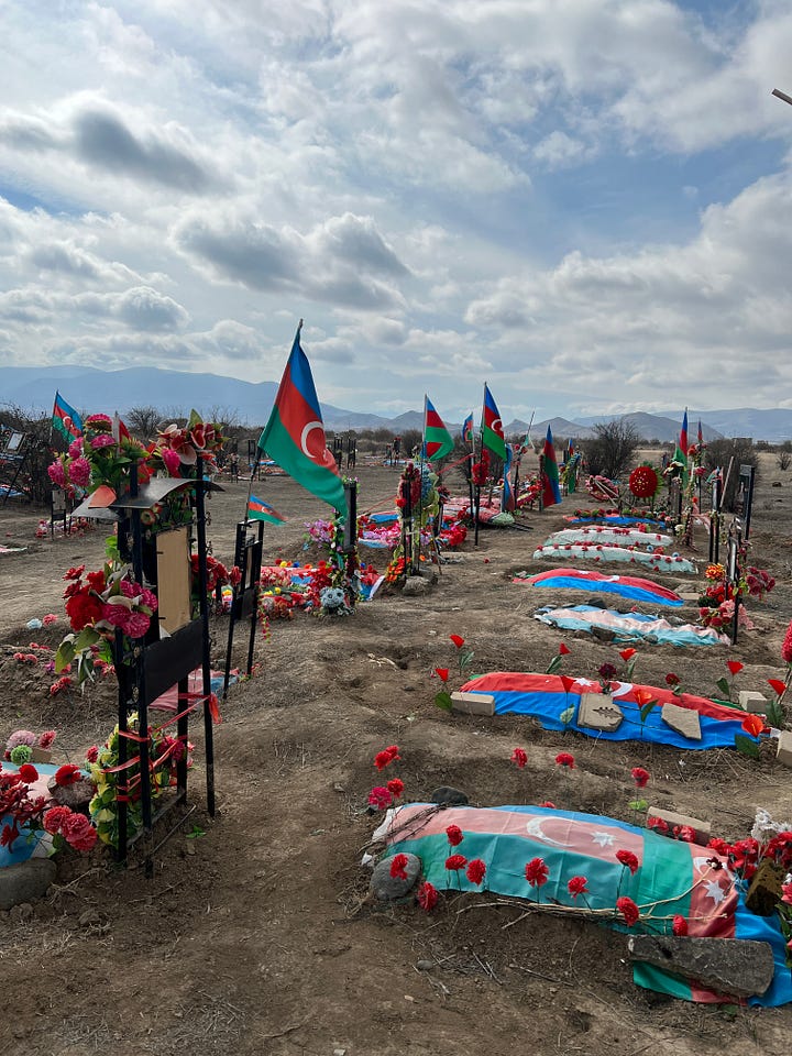 An encounter with Araz Imanov (Senior Advisor to the President), and surrounding remnants of the First Nagorno-Karabakh War near Fuzuli.