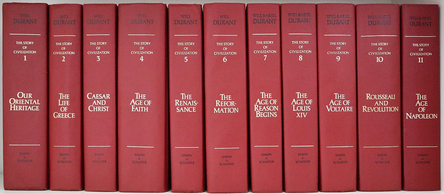 "The Story of Civilization" Ariel Durant "The Story of Civilization" Ariel Durant