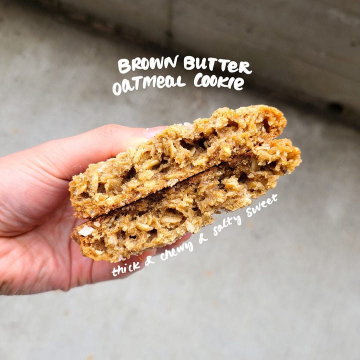 Wheatberry Bakeshop Brown Butter Oatmeal Cookie