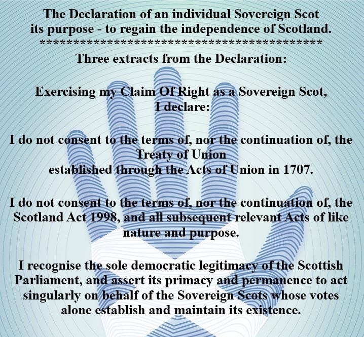 Independence - (Mike Fenwick) ... Scotland lost its independence for ... Independence - (Mike Fenwick) ... Scotland lost its independence for ...