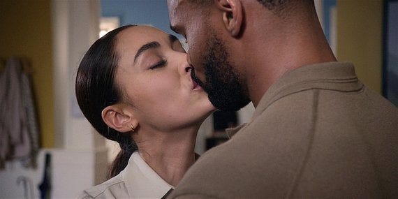 Walker Trey and Micki kissing after she forgets birth control pills. Walker Trey and Micki kissing after she forgets birth control pills.