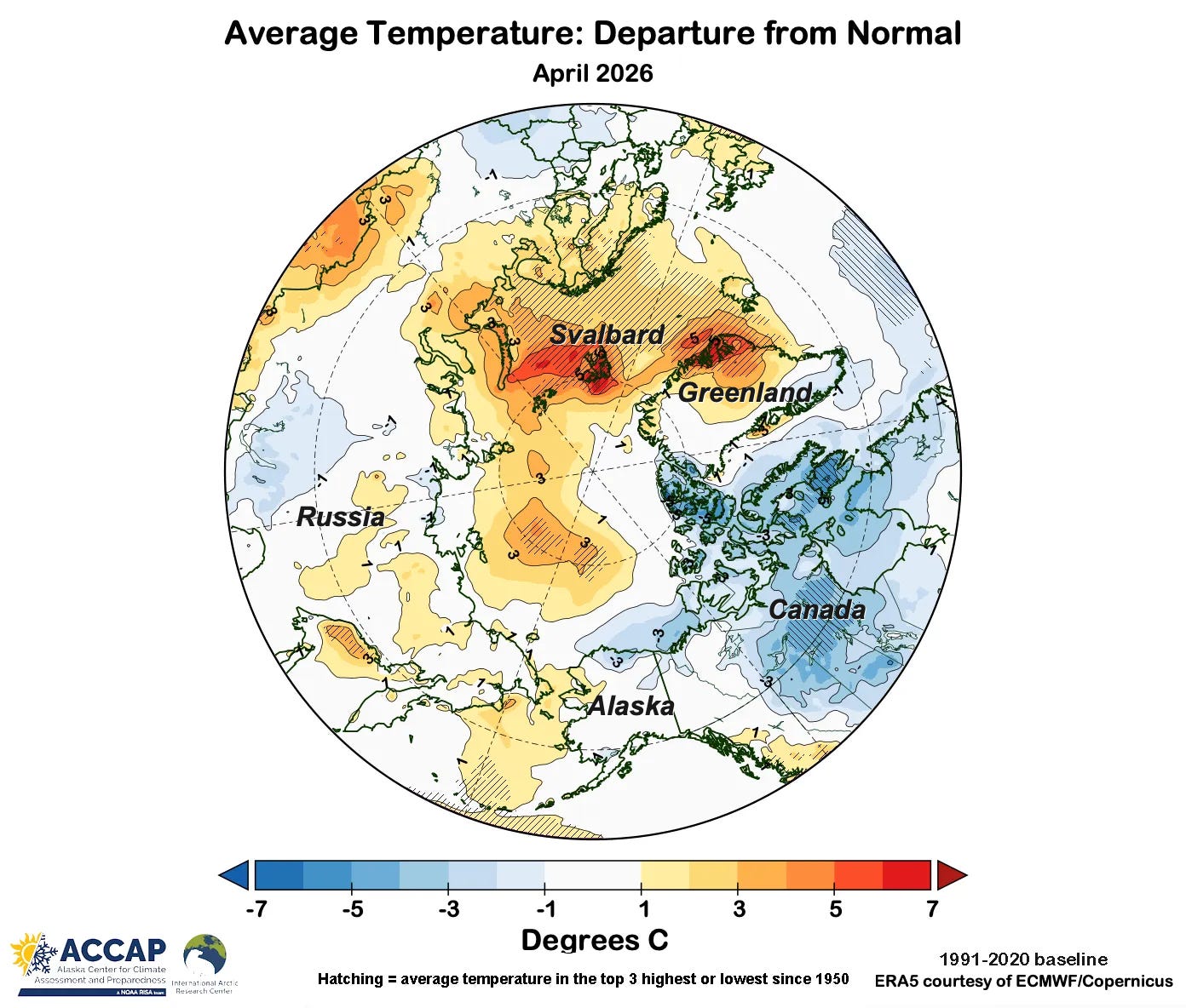 Arctic April 2026 Climate Summary - by Rick Thoman