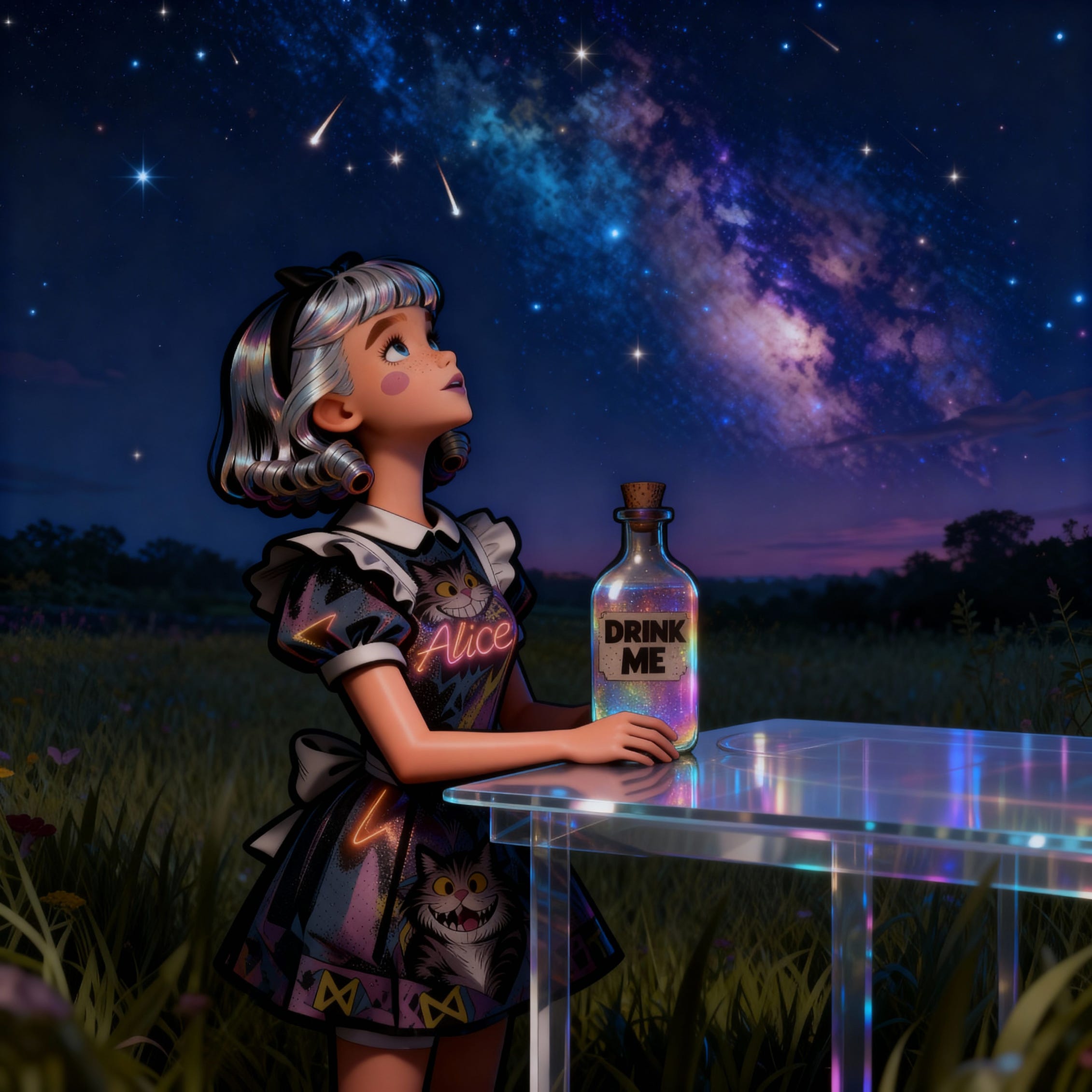 Celestial stargazer artwork