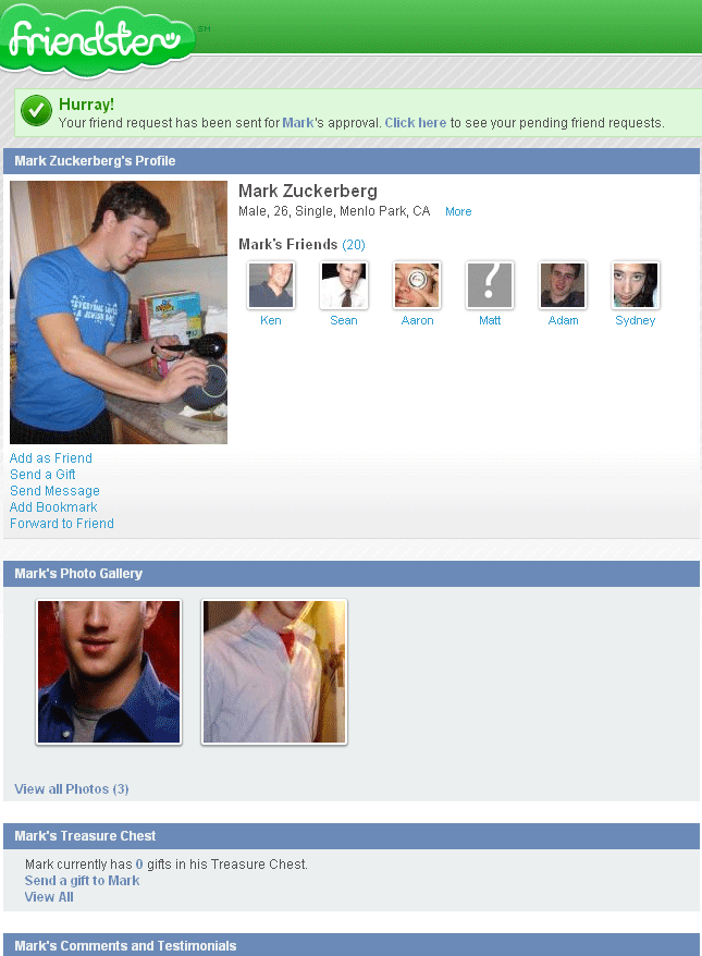 Save Mark Zuckerberg's Friendster Profile (or Your Own) Before It ...