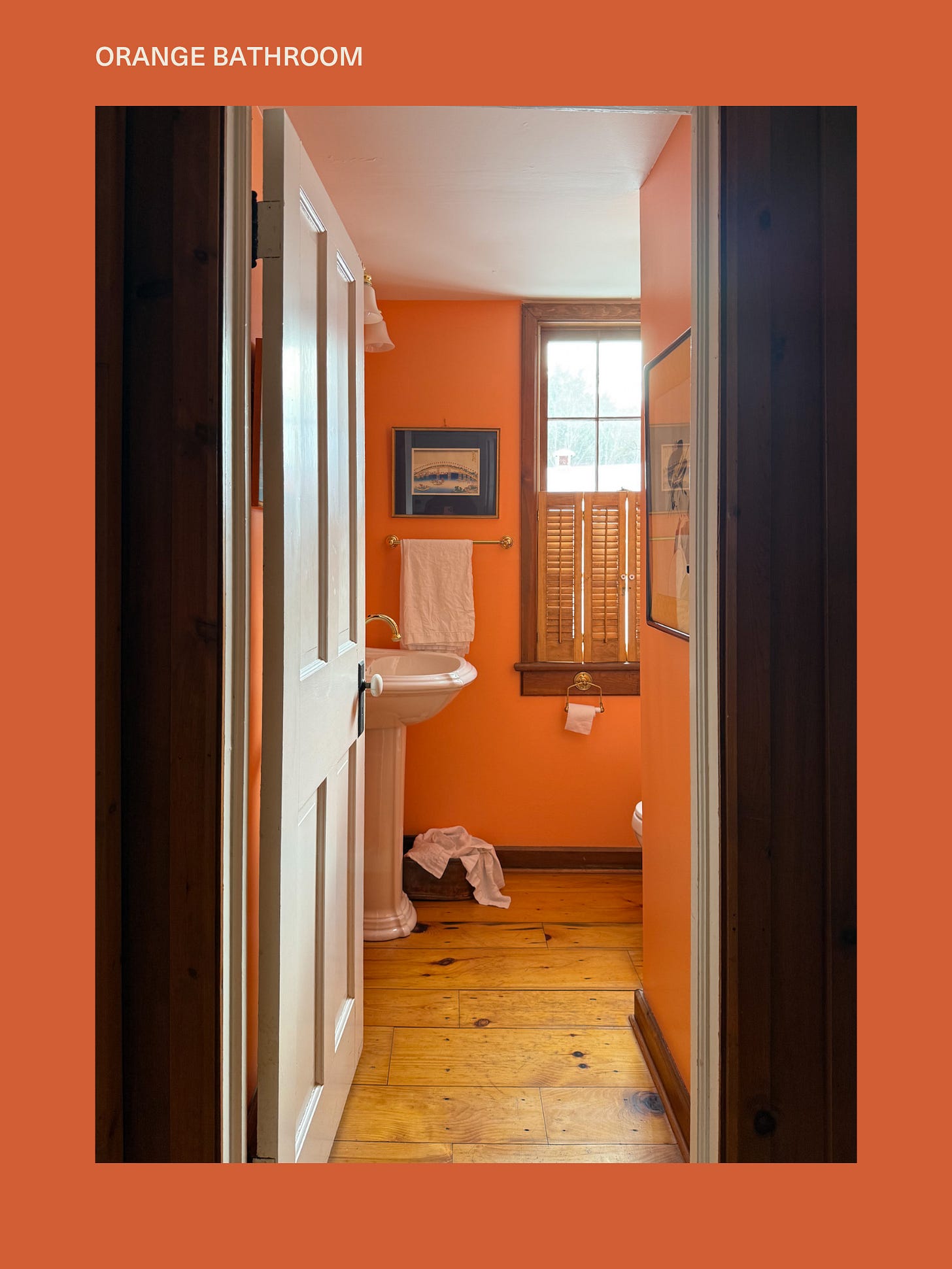 Orange bathroom inspiration