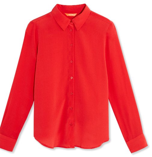 Joe Fresh Red Silk Blouse Joe Fresh Red Silk Blouse