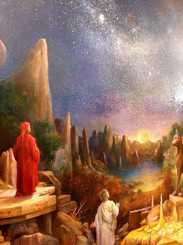 dopo tanto dolore di morte, viene anche a me voglia di uscire a riveder le stelle...