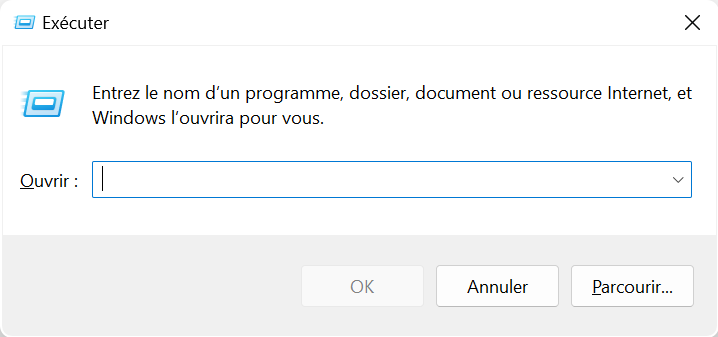 Commande exécuter Windows Commande exécuter Windows