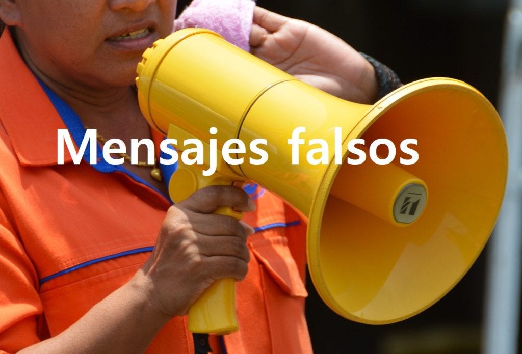 MENSAJES FALSOS