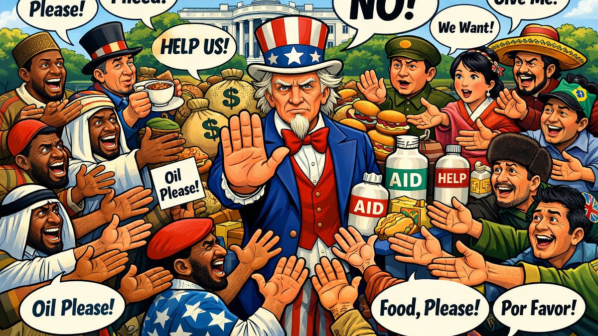 Are Americans Murdering People All Over Earth by Not Giving Them Aid?