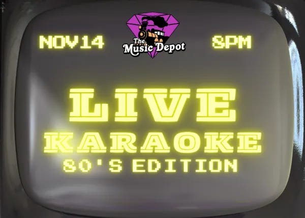 LIVE KARAOKE NIGHT- 80's Night