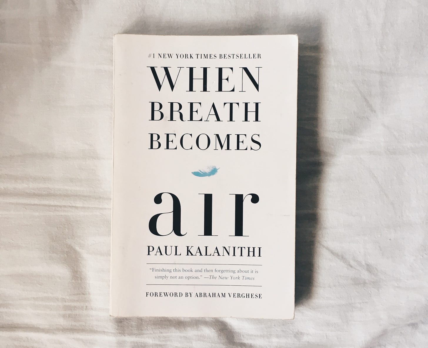 When Breath Becomes Air by Paul Kalanithi – The Book Jacket