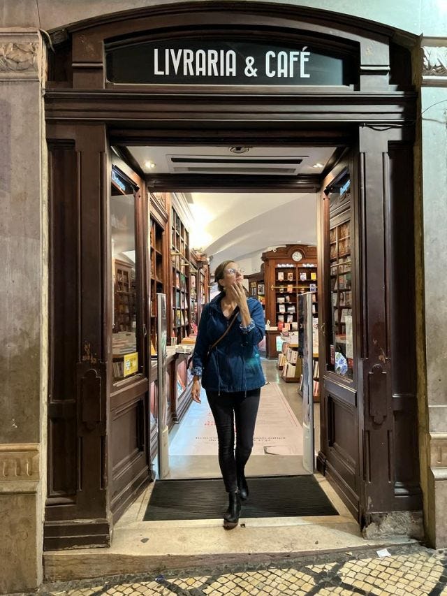 Walking out of the world's oldest bookstore!