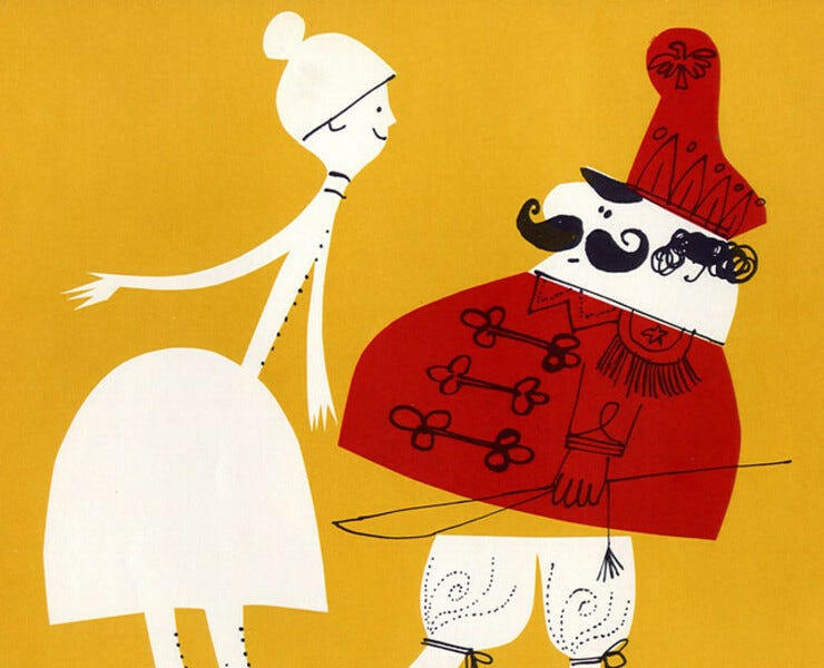 Wonky colorful shapes and playful characters in Abner