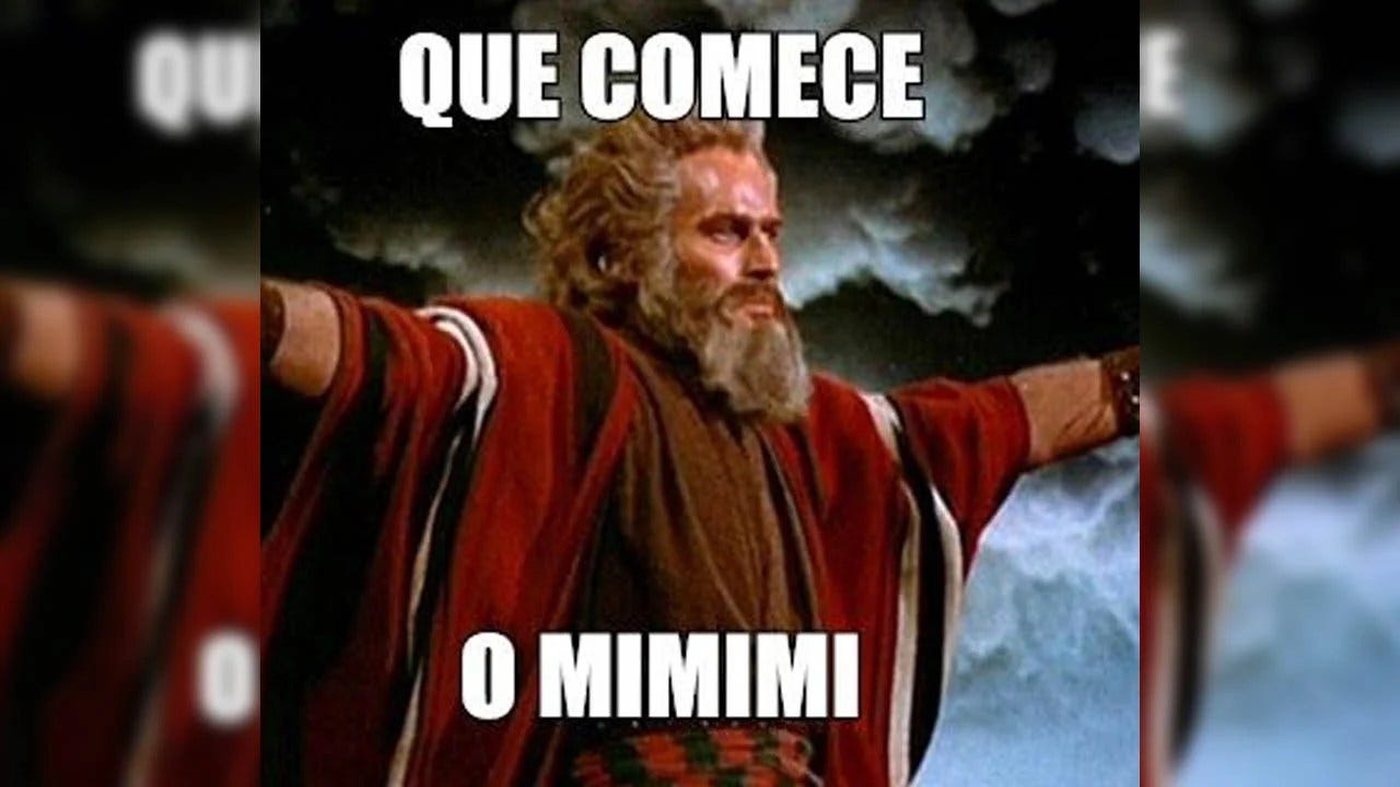 Meme: Que comece o mimimi | Ajuricaba.com
