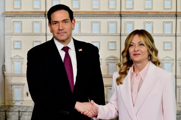 Rubio meets Italy officials in a bid to to ease Iran war friction | AP News