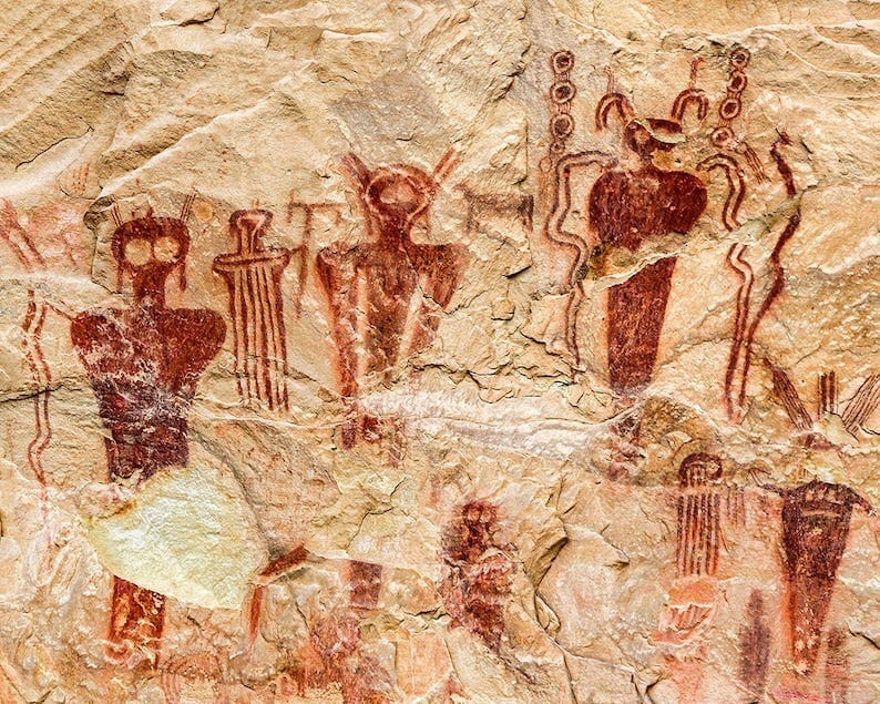 Sego Canyon Pictographs image 1