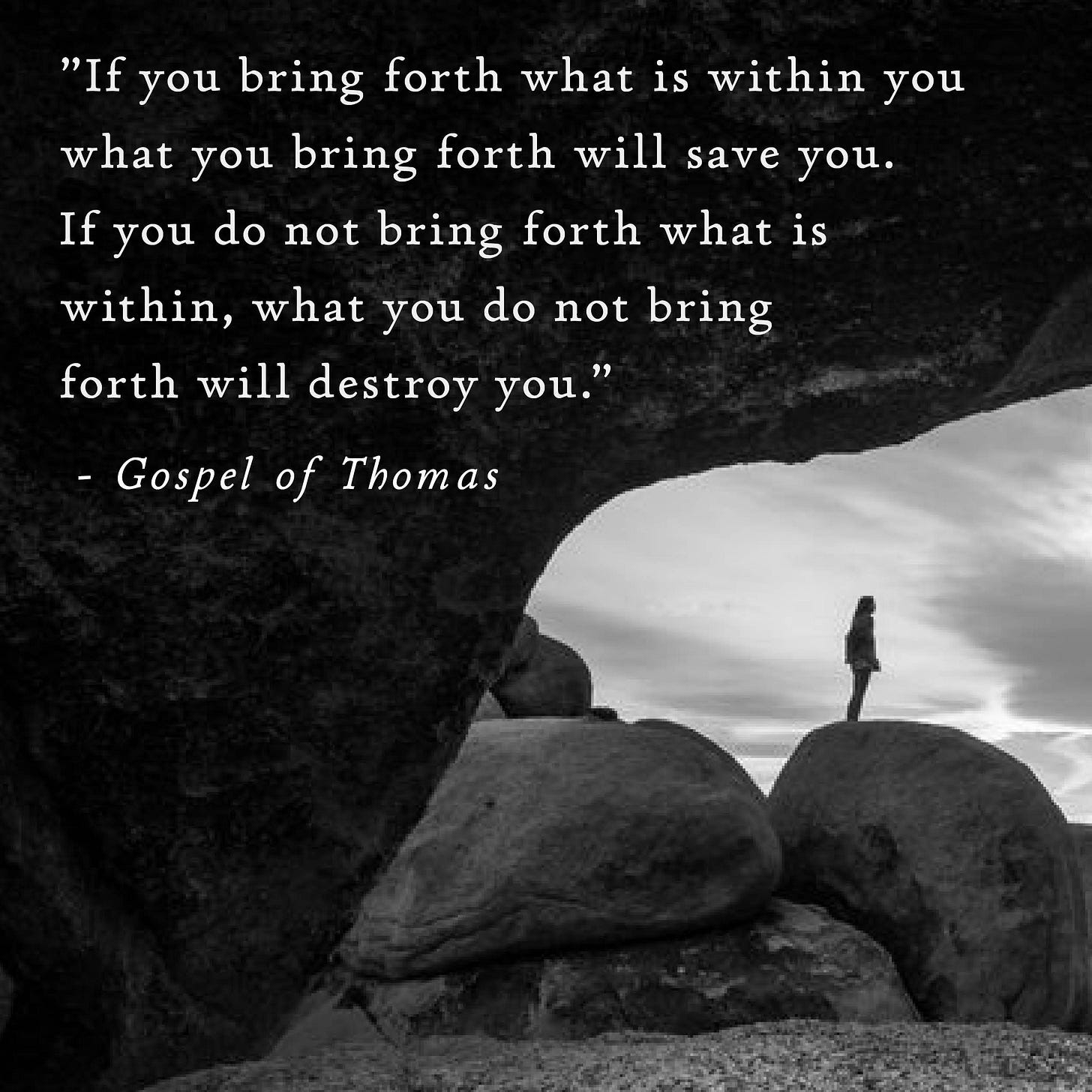 Michael Meade on X: ""If you bring forth what is within you what you bring  forth will save you. If you do not bring forth what is within, what you do  not