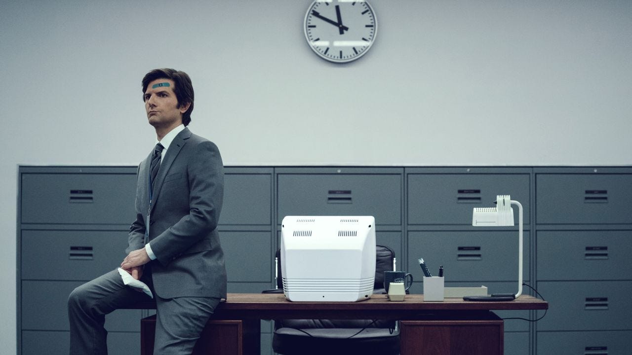 Adam Scott in 'Severance' on Apple TV+.