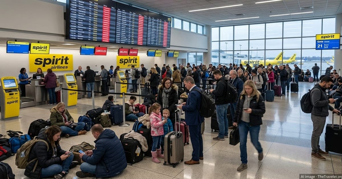 Spirit Flight Disruptions Strand Travelers Across Major US Hubs