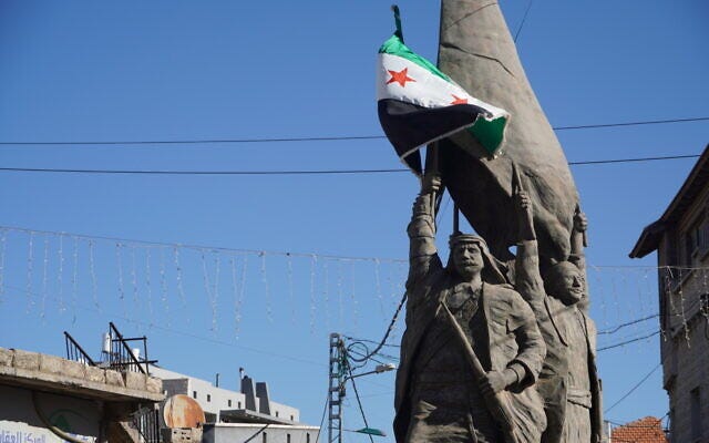 Statue of Sultan Al-Atrash, a Druze icon and national hero, who led a revolt against French colonial rule in the village of Swuedia in southern Syria in 1925. Statue of Sultan Al-Atrash, a Druze icon and national hero, who led a revolt against French colonial rule in the village of Swuedia in southern Syria in 1925.