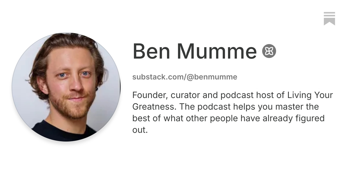 Ben Mumme | Substack