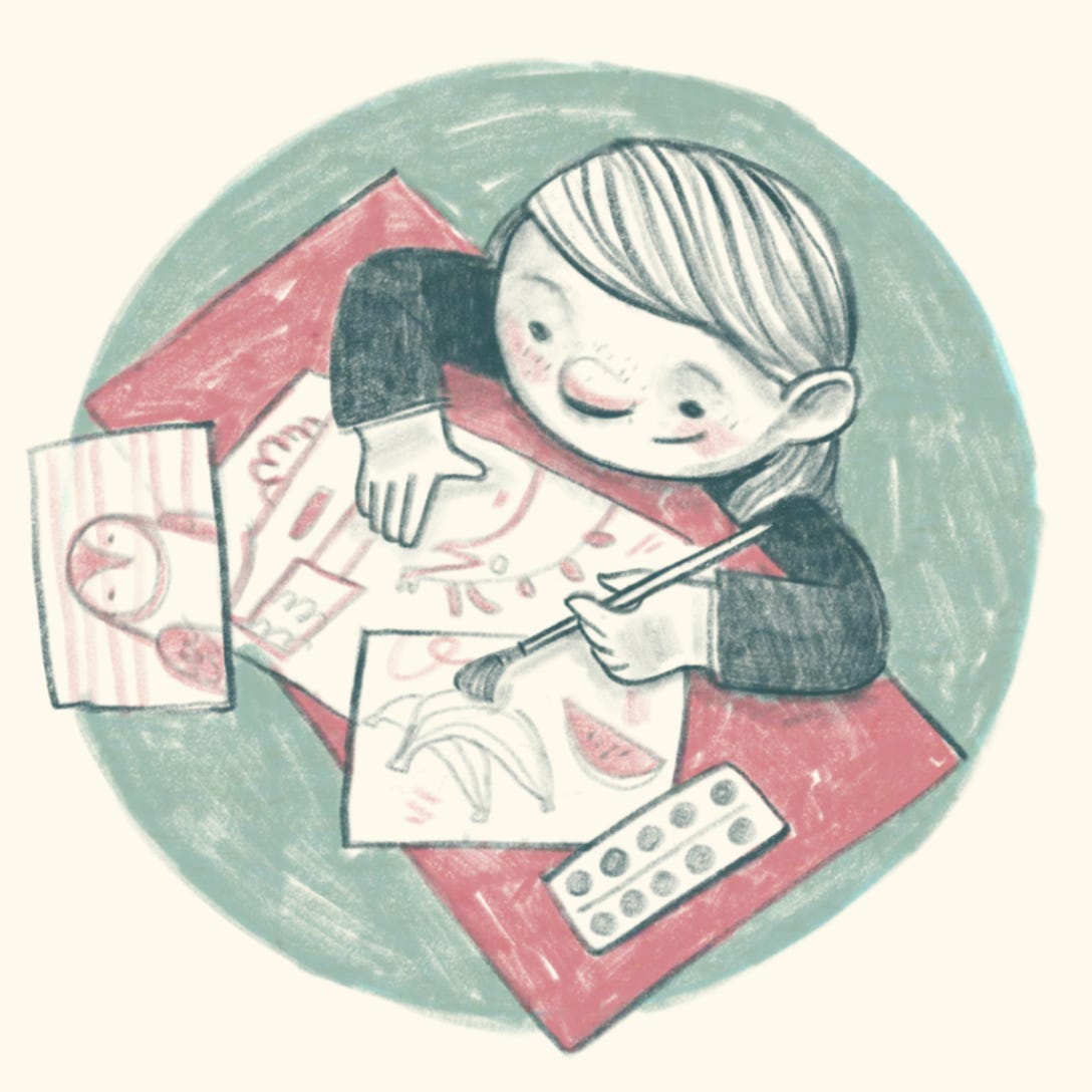 Artist in Progress Club by Milena Milak logo