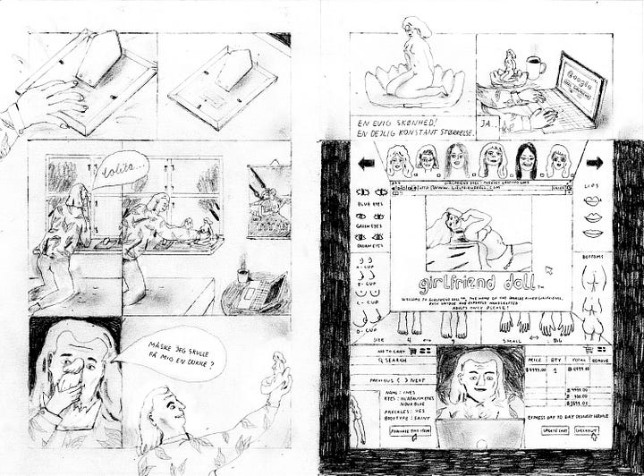 Science fiction comic, Clara Selina Bach 2017. Lolita, En tegnet fortælling 2016.