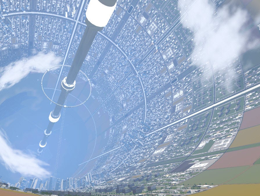 Space Colony Island-4: Explore an 8 Kilometre-by-32 Kilometre O'Neill  Cylinder in VRChat, with Curve Gravity! – Ryan Schultz