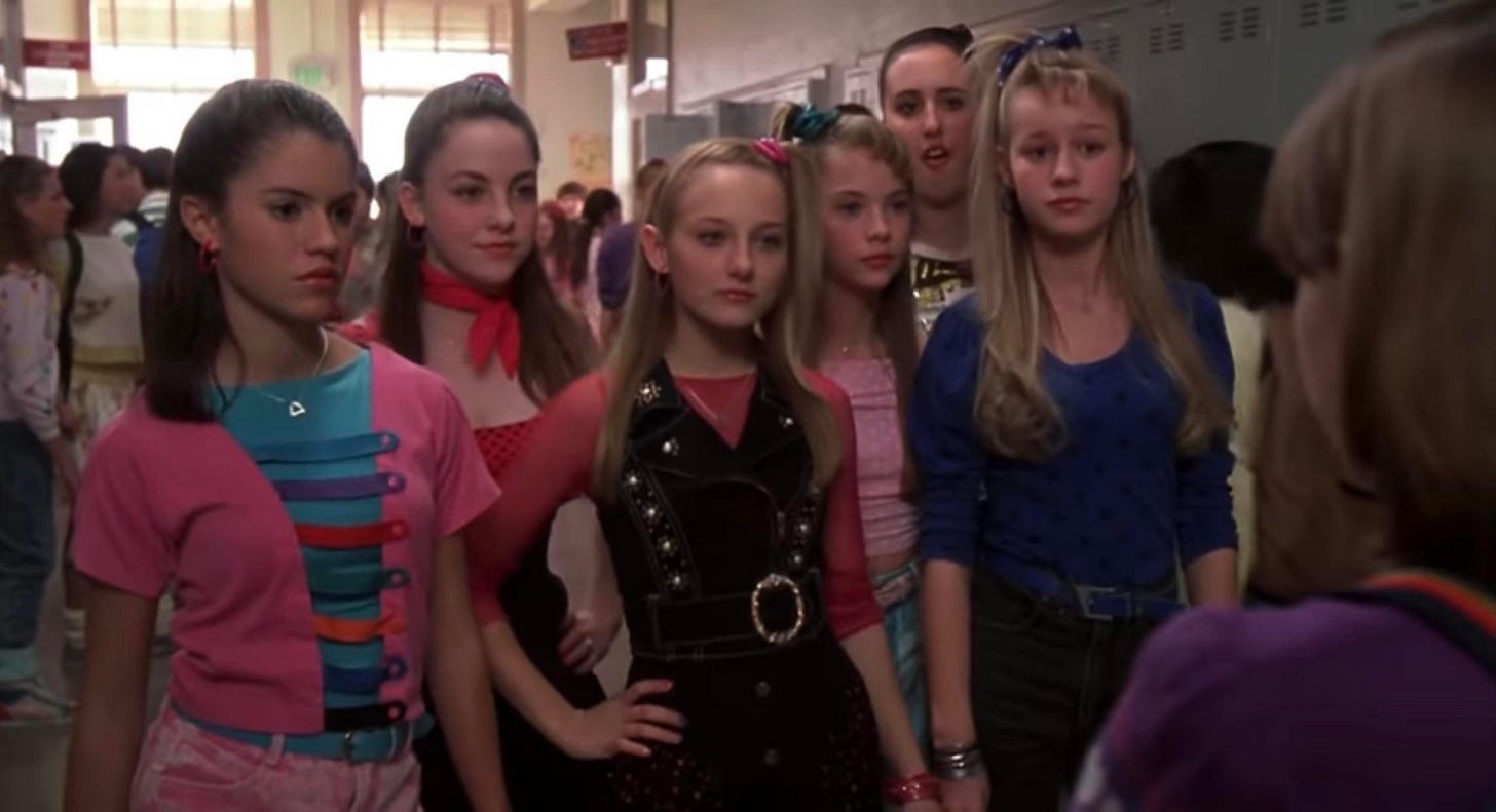 In 13 Going on 30 (2004), Matt tells Jenna she cannot become a Sixth Chick  because it goes against the name. While looking back at yearbooks from the  past, it appears the