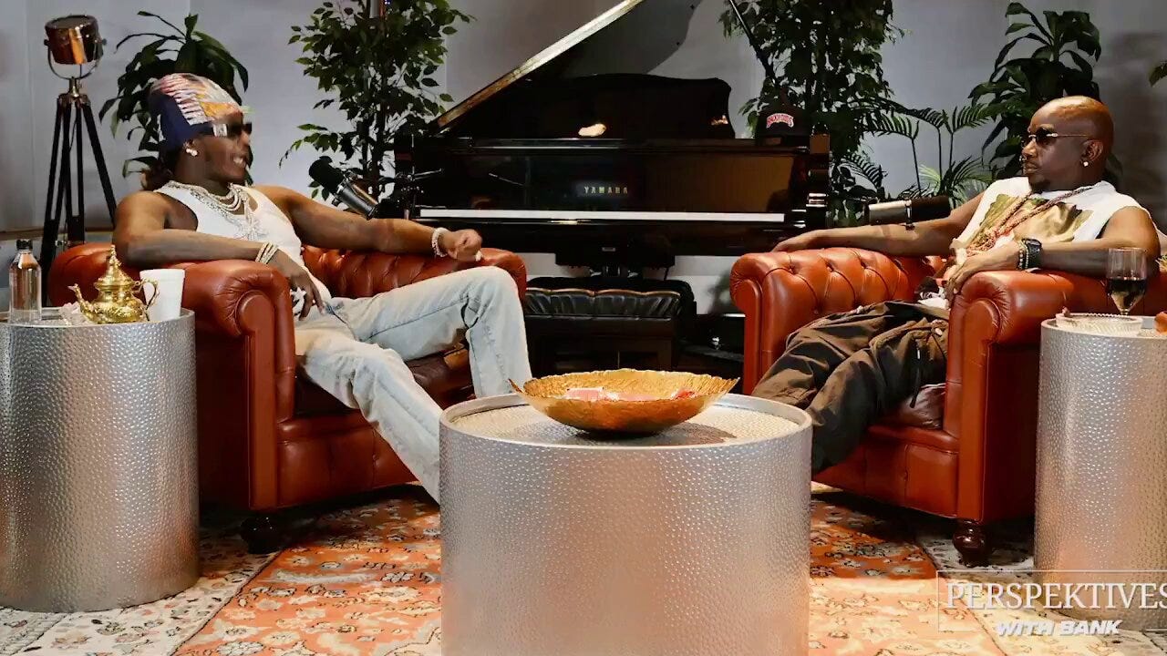 Young Thug sitting down with Big Bank Young Thug sitting down with Big Bank