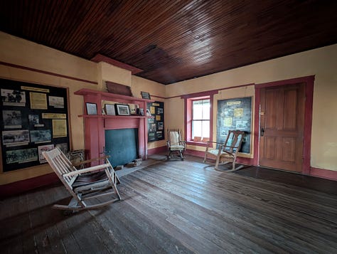 old cabin inside view