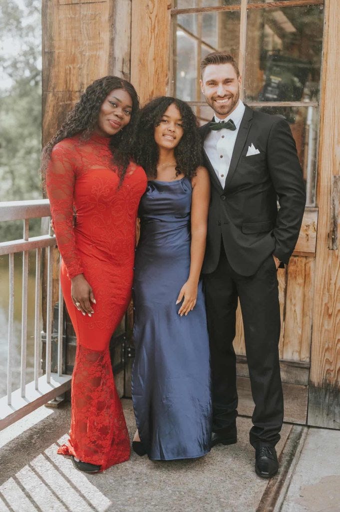 Lexxi (left) with her daughter and fiance. (Supplied)