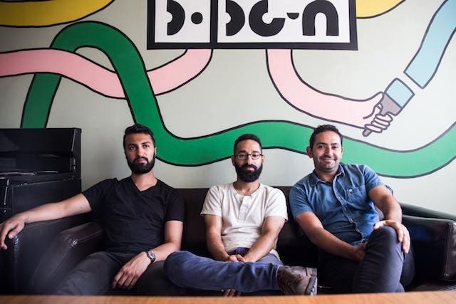 The PopGun Presents team: Dhruv Chopra, Jake Rosenthal, Rami Haykal