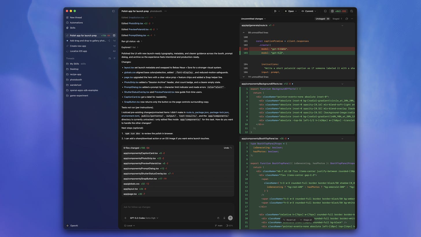 Codex, OpenAI's agent orchestration interface for developers.