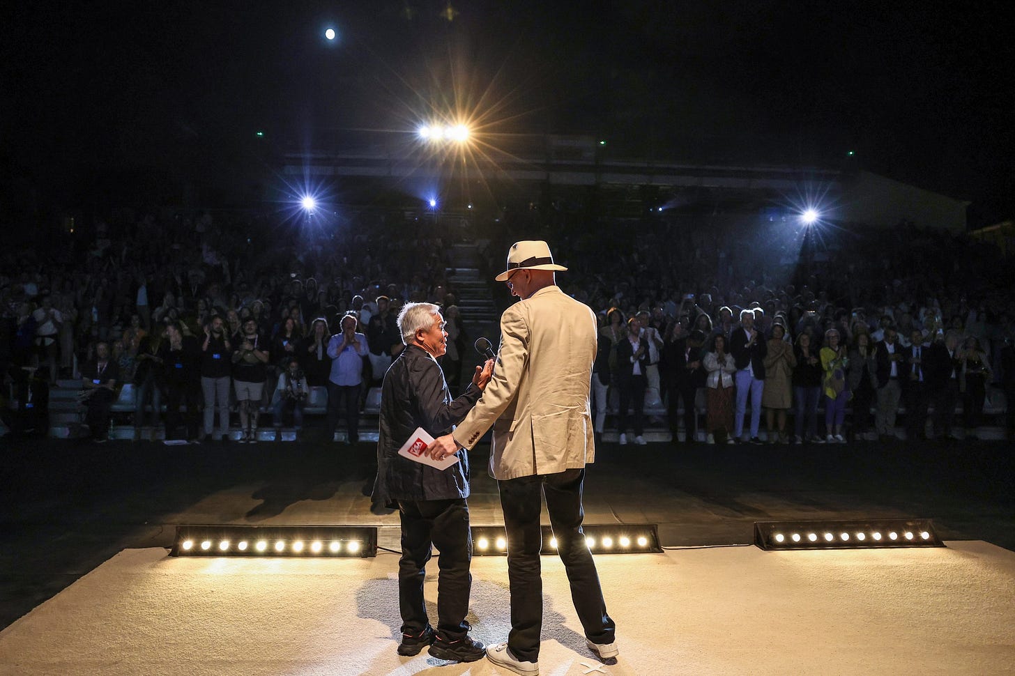 Nick Ut and Jean-François Leroy, at Visa pour limage. © Sébastien Riotto Nick Ut and Jean-François Leroy, at Visa pour limage. © Sébastien Riotto