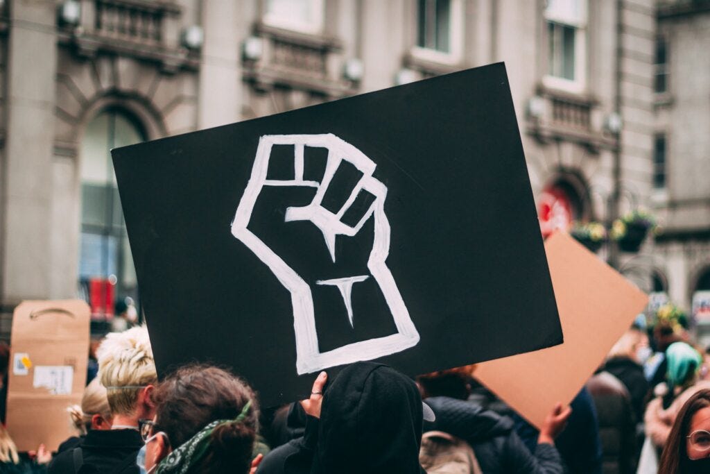 black fist