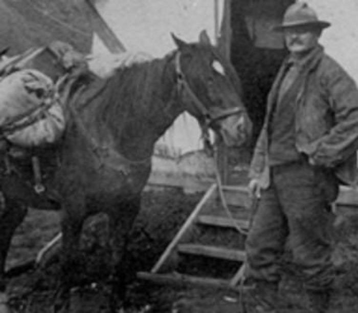 Robert Lee Hatcher, gold prospector in Alaska.