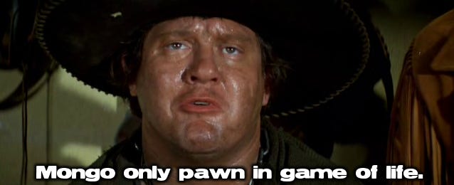 Scix in the Back Row — “Mongo only pawn in game of life.” Blazing...
