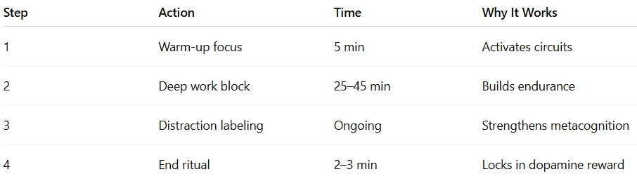 The Psychology of Focus – How to Train Deep Work Muscles