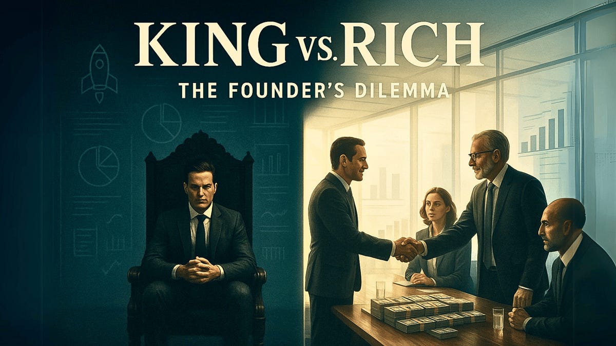 King vs Rich: The Founder's Dilemma