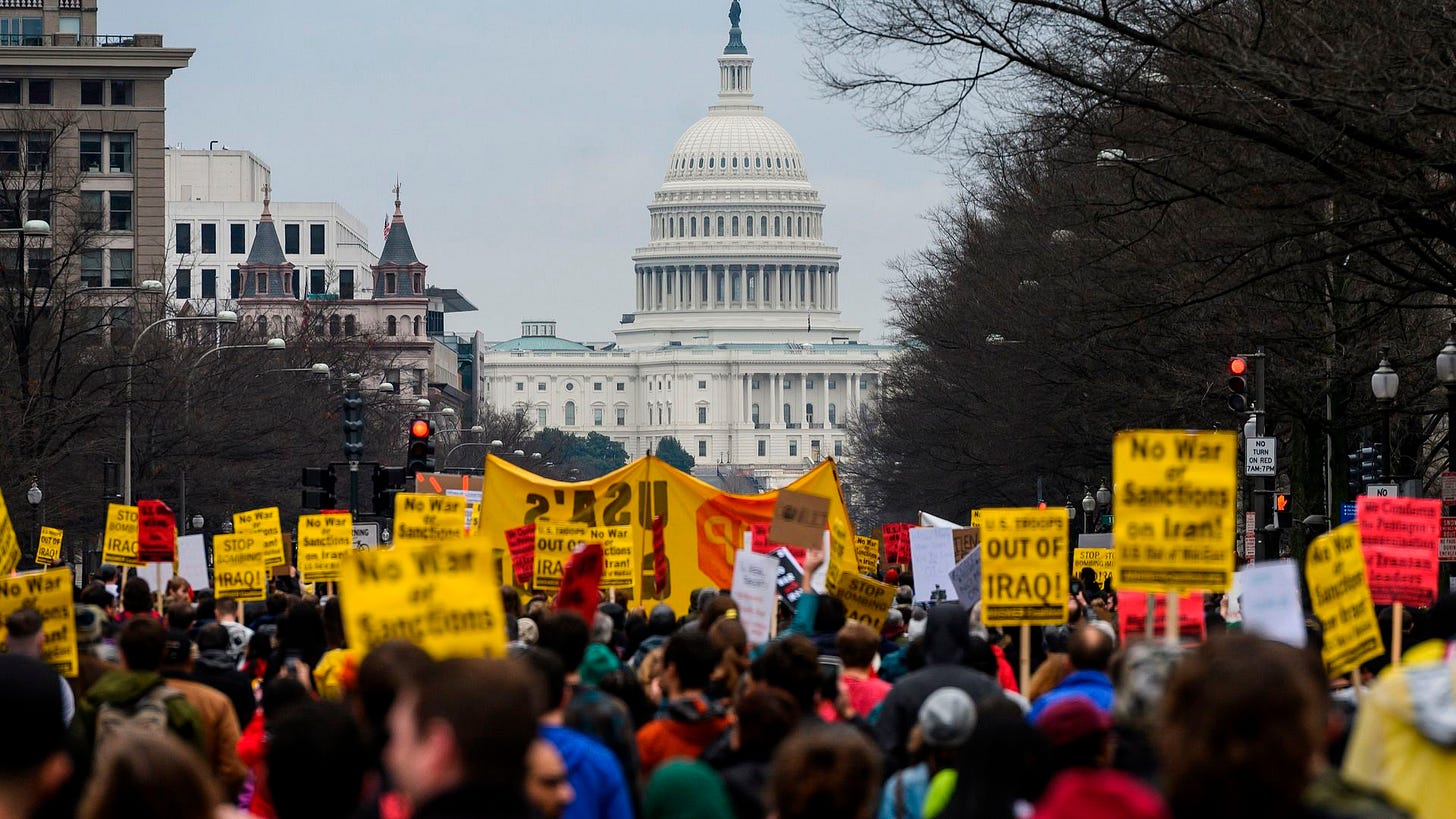 Anti-war protests across U.S., the world against Iran action — photos
