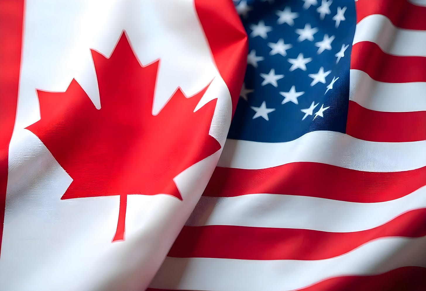 The Canadian and American flags wave side by side, representing friendship, partnership, and a long-standing bond between neighbouring nations. The Canadian and American flags wave side by side, representing friendship, partnership, and a long-standing bond between neighbouring nations.
