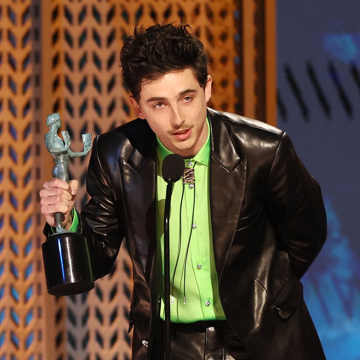 Timothée Chalamet Wins SAG Award, Gives One Weird Speech