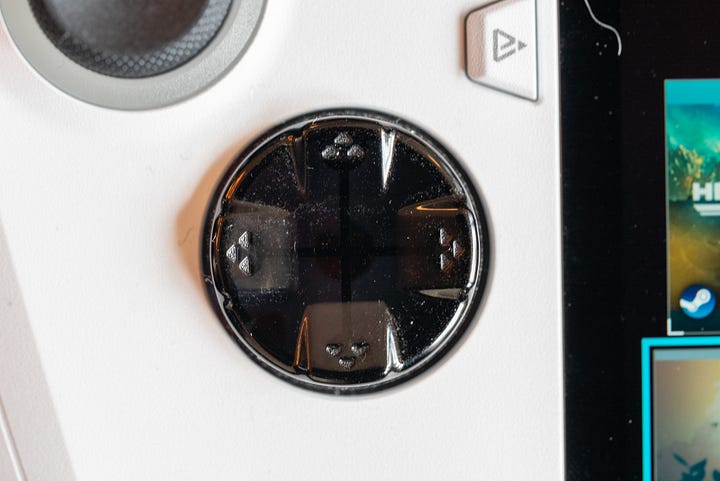 Asus ROG Ally X D-Pad vs Asus ROG Ally D-Pad comparison