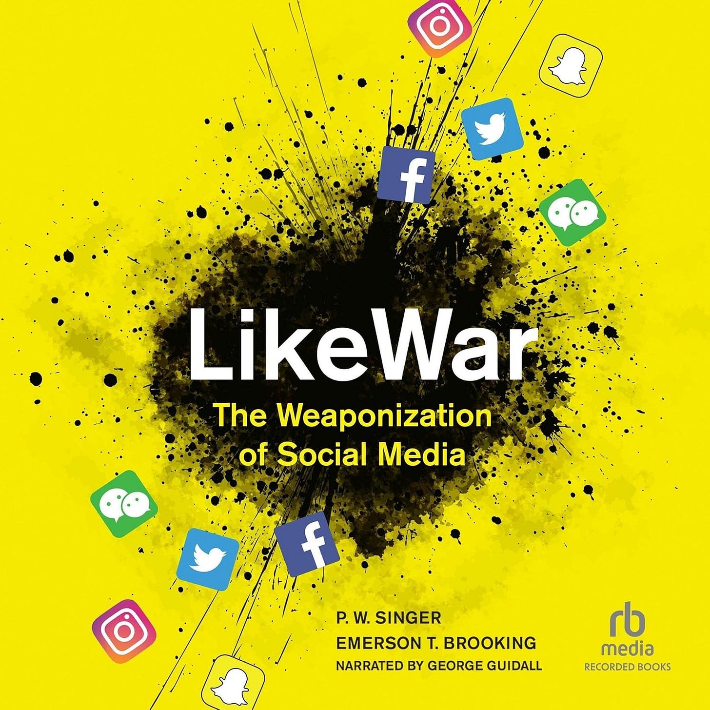 https://www.amazon.co.uk/LikeWar-Weaponization-Social-Media/dp/B07FF7Q415/ref=tmm_aud_swatch_0?_encoding=UTF8&dib_tag=se&dib=eyJ2IjoiMSJ9.l-SOR_n5UaKb5FIH1sqNH-0pPUYv3fJsuEEz5h04AF3GjHj071QN20LucGBJIEps.w0RYoLFJwFKQoTpOrfjul6H34DwATaH2ilxl96tVasQ&qid=1750228324&sr=8-1