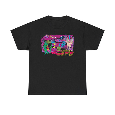 2025 Skinny Dip Day merch includes tanktops, stickers, coffee cup, canteen, and t-shirts in white, black, mint green, light blue, and azalea